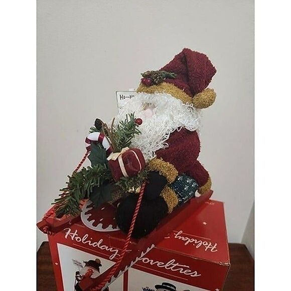 Unique Vintage Other - Sledding Santa Claus Decoration